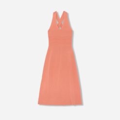 Alternative view of The Ribbed Cotton Cross-Back Dress | Tawny Pink