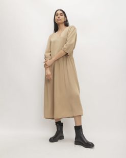 The TENCEL™ Puff-Sleeve Dress | Cornstalk