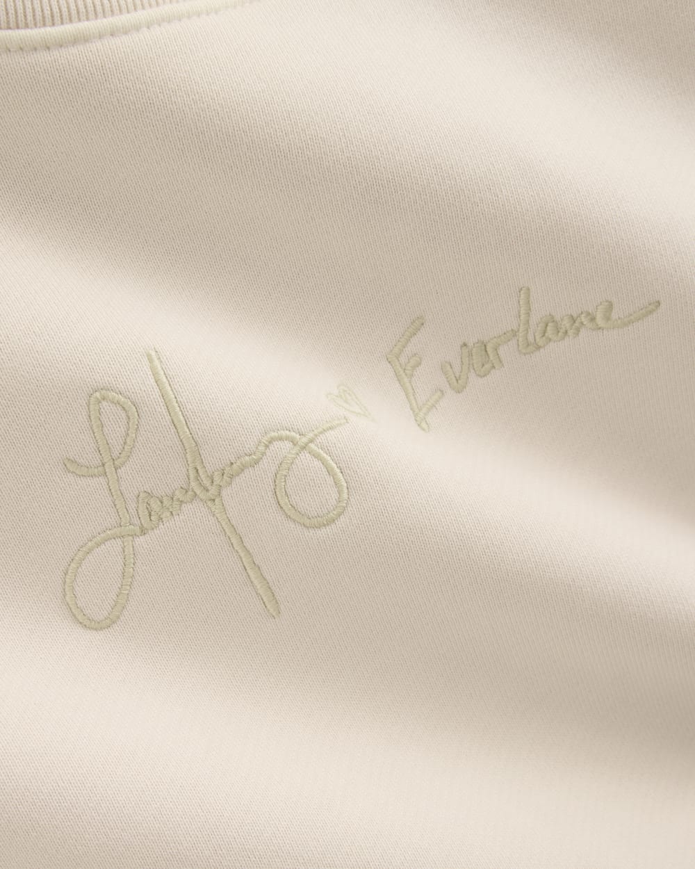 Everlane x The Laufey Foundation Cropped Sweatshirt | Pale Peony - Image 8