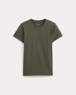 Alternative view of The Slim Crew in Essential Cotton | Olive Night