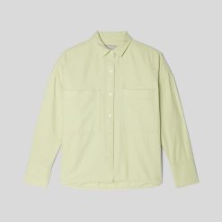 Alternative view of The Boxy Flannel | Seafoam Green