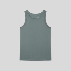 Alternative view of The Tank in Essential Cotton | Green Balsam