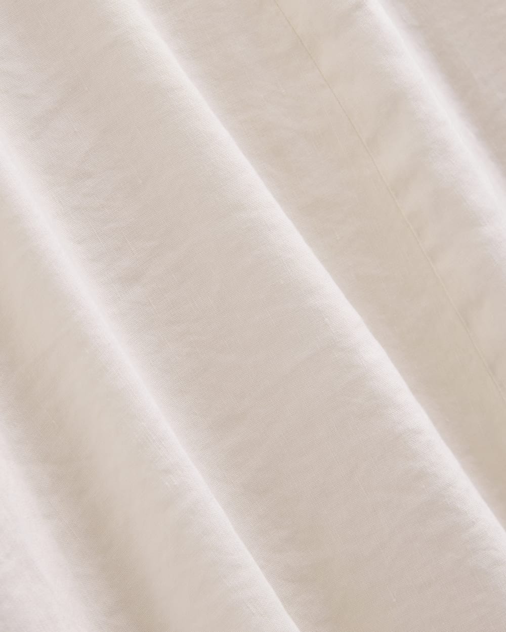 Cinched Dress in Stretch Linen | Bone - Image 6