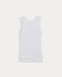 Alternative view of Tissue Layered Tank | White