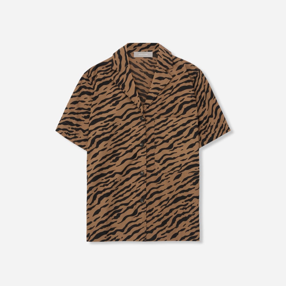 The Poplin Shirt | Tiger Stripe Toasted Coconut - Image 2