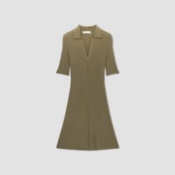 Alternative view of The Ribbed Short-Sleeve Polo Dress | Kalamata