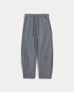 Alternative view of The Easy Barrel Pant | Dark Denim Pinstripe