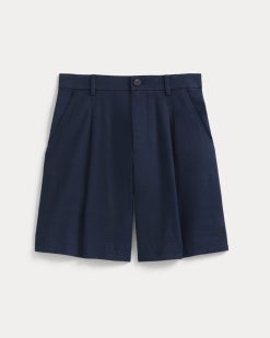 Alternative view of Tailored A-Line Short | Navy