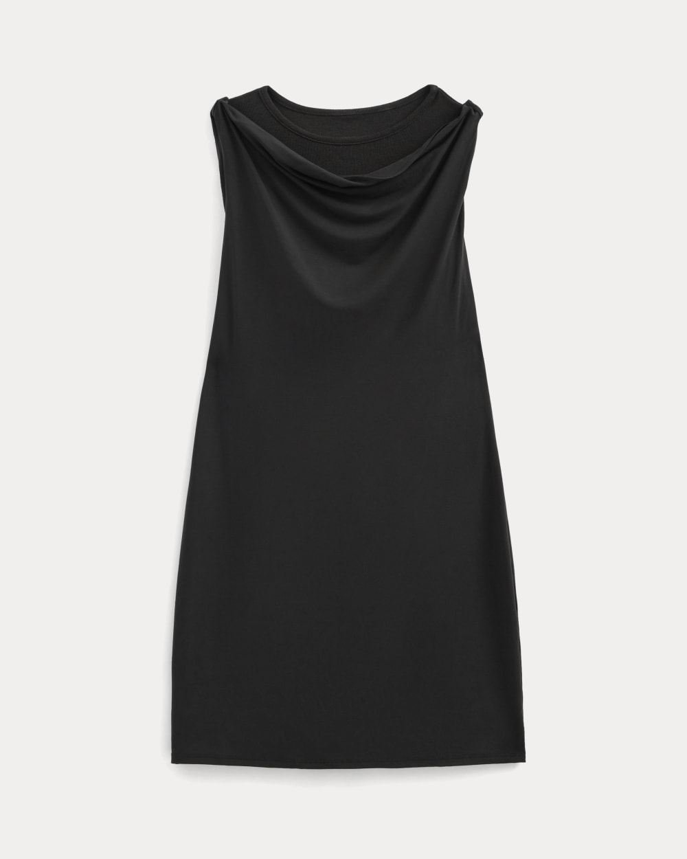 Cowl Neck Mini Dress | Black - Image 2