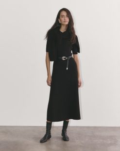 The Ribbed Sweater Dress | Black