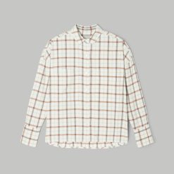Alternative view of The Boxy Flannel | Seafoam / Tobacco Brown Plaid