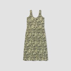 Alternative view of The Poplin Summer Dress | Pale Yellow Tiger Stripe