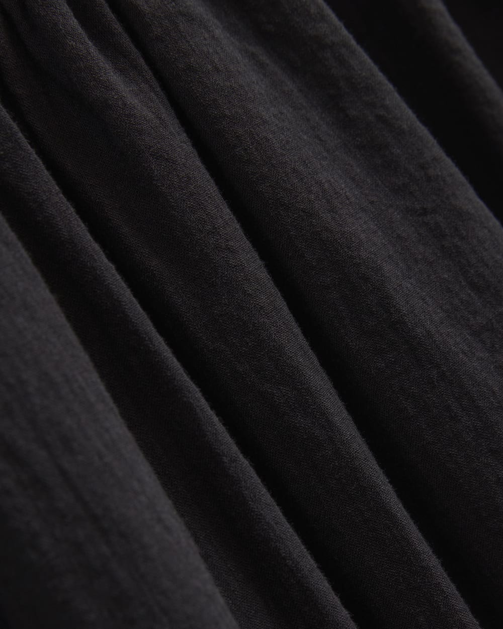 Gauze Smocked Mini Dress | Black - Image 5
