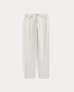 Alternative view of Low-Rise Straight Jean | Ecru