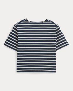 Alternative view of Mariner Tee | Navy / Bone