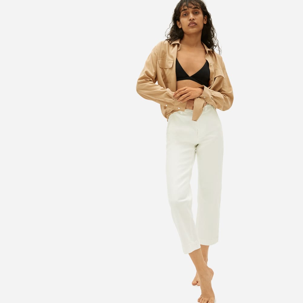 The Straight-Leg Crop | Bone | Short - Image 2