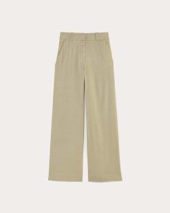Alternative view of The Wide-Leg Pant in Stretch Linen | Trench Coat Khaki