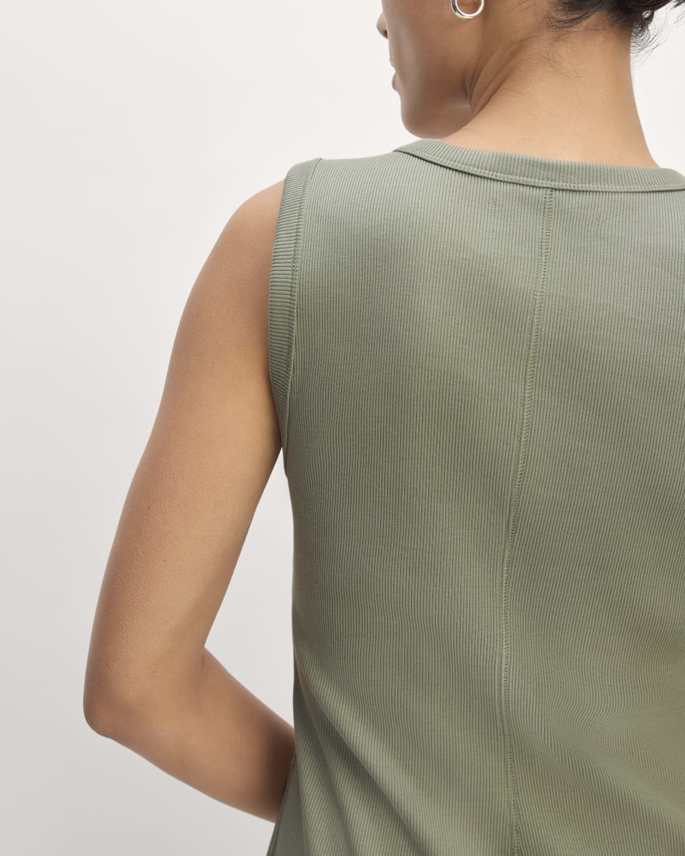 The Ribbed Mini Dress | Sage Green - Image 5