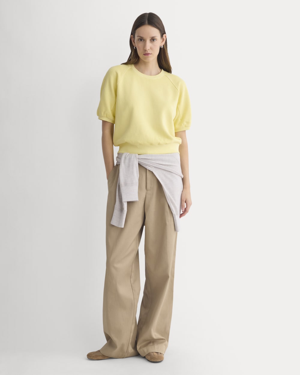 Lightweight Terry Blouson Short-Sleeve Crew | Passion Fruit - Image 3
