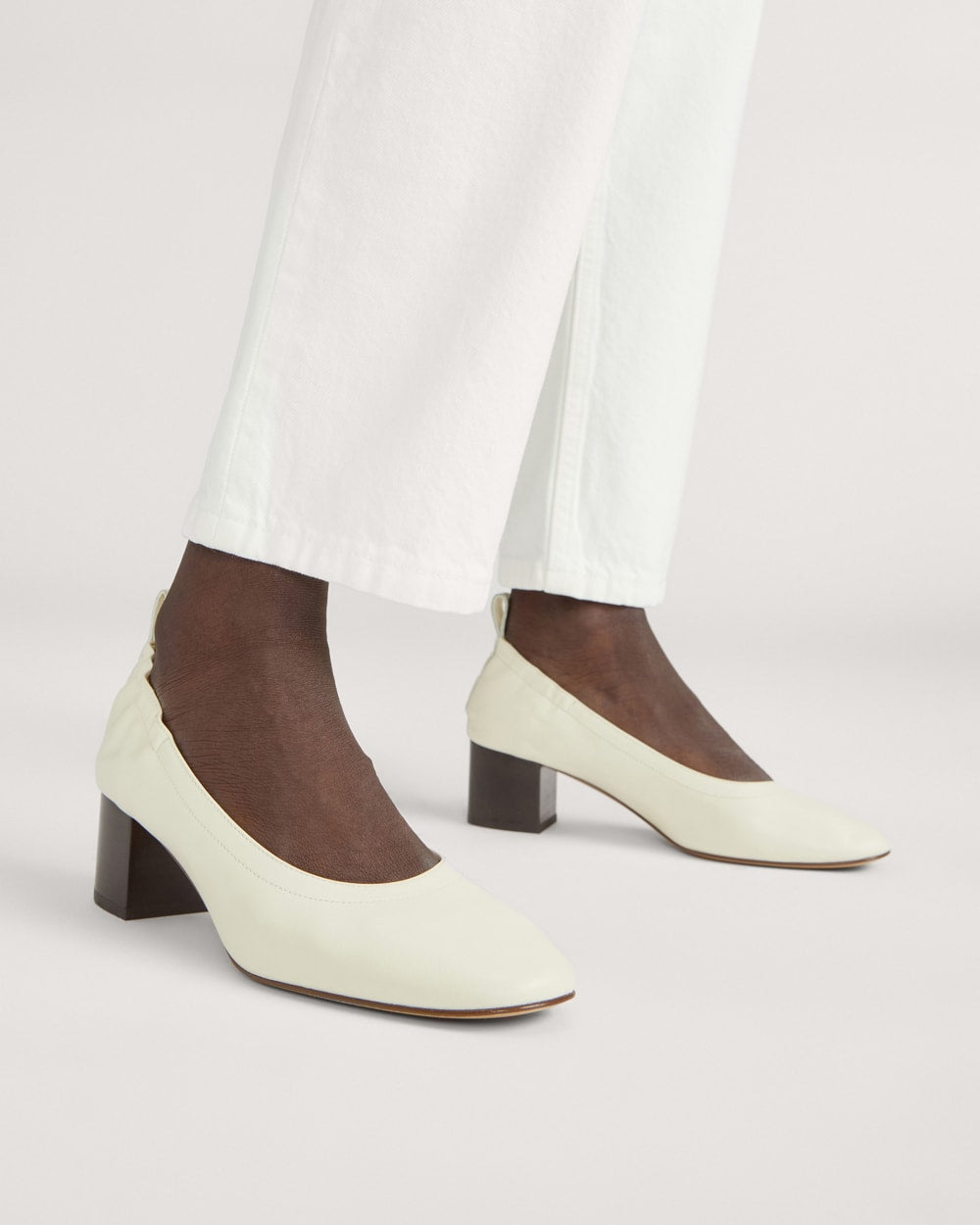 The Day Heel in Narrow Fit | Bone Stacked - Image 2
