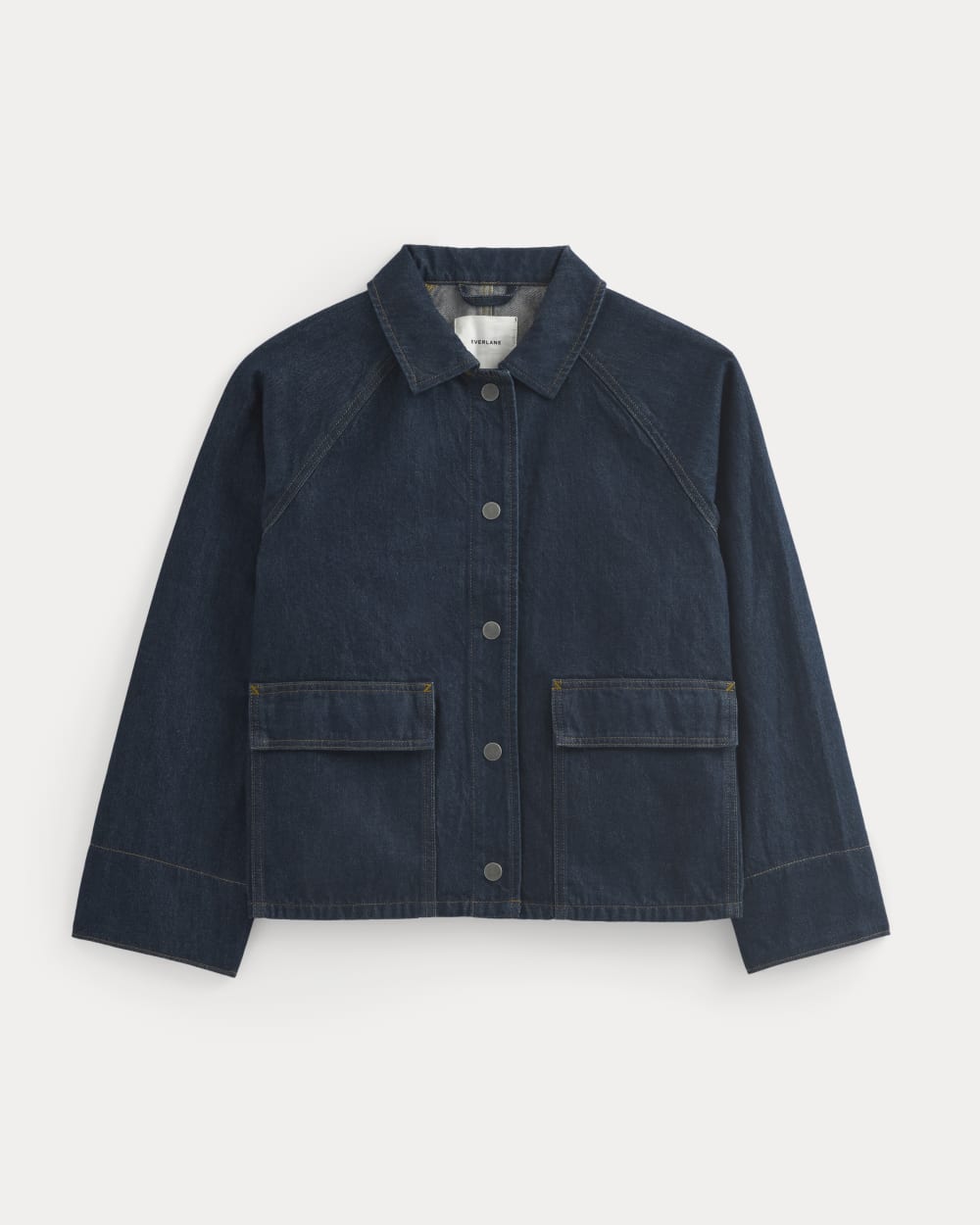 Cropped Denim Jacket | Garment-Dyed Indigo - Image 2