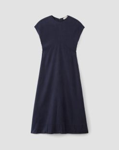 Alternative view of The TENCEL™ Short-Sleeve Midi Dress | Navy