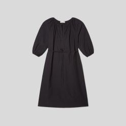 Alternative view of The Raglan Sleeve Poplin Dress | Black
