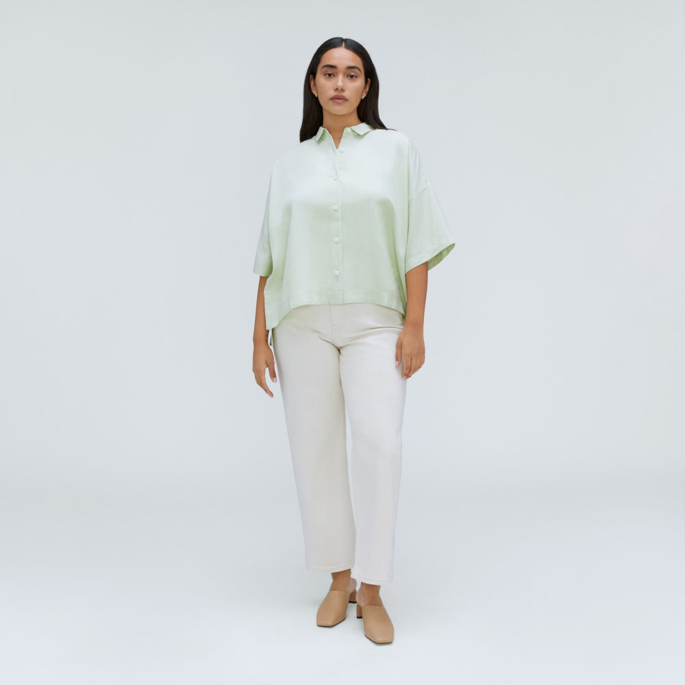 The Drapey Square Shirt | Seafoam Green - Image 5