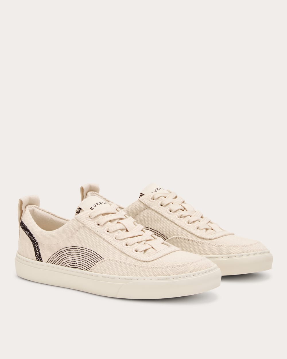 The Tread-Bare Sneaker | Natural Canvas / Black - Image 3