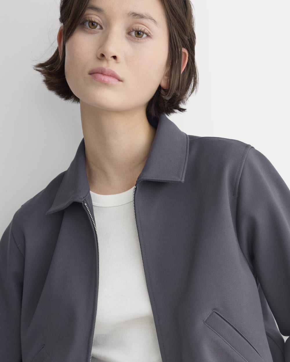 Ponte Aviator Jacket | Graphite - Image 3