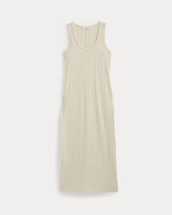Alternative view of Scoop-Neck Midi Dress in Pointelle Knit | Lemon Icing