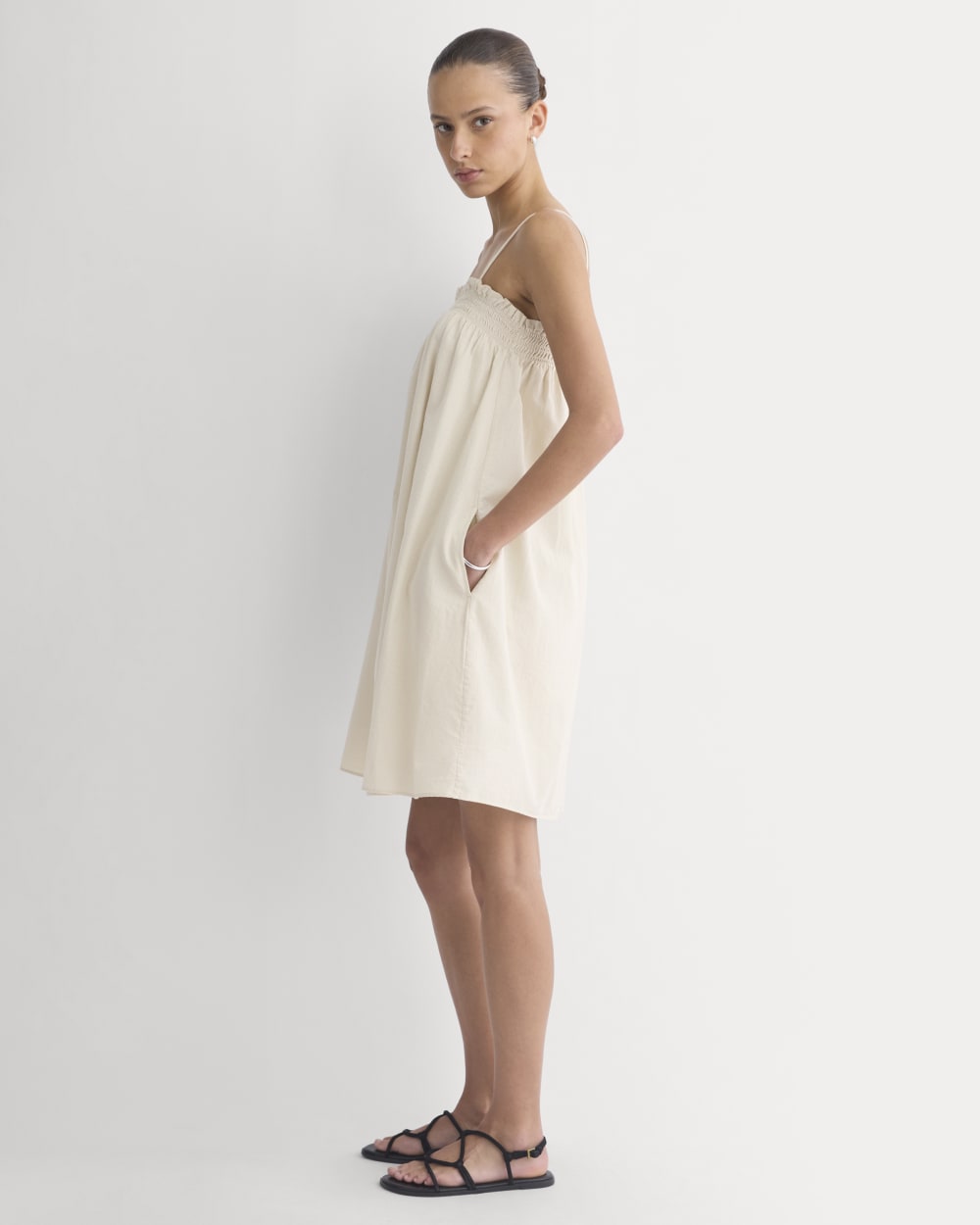 Gauze Smocked Dress | Birch - Image 3