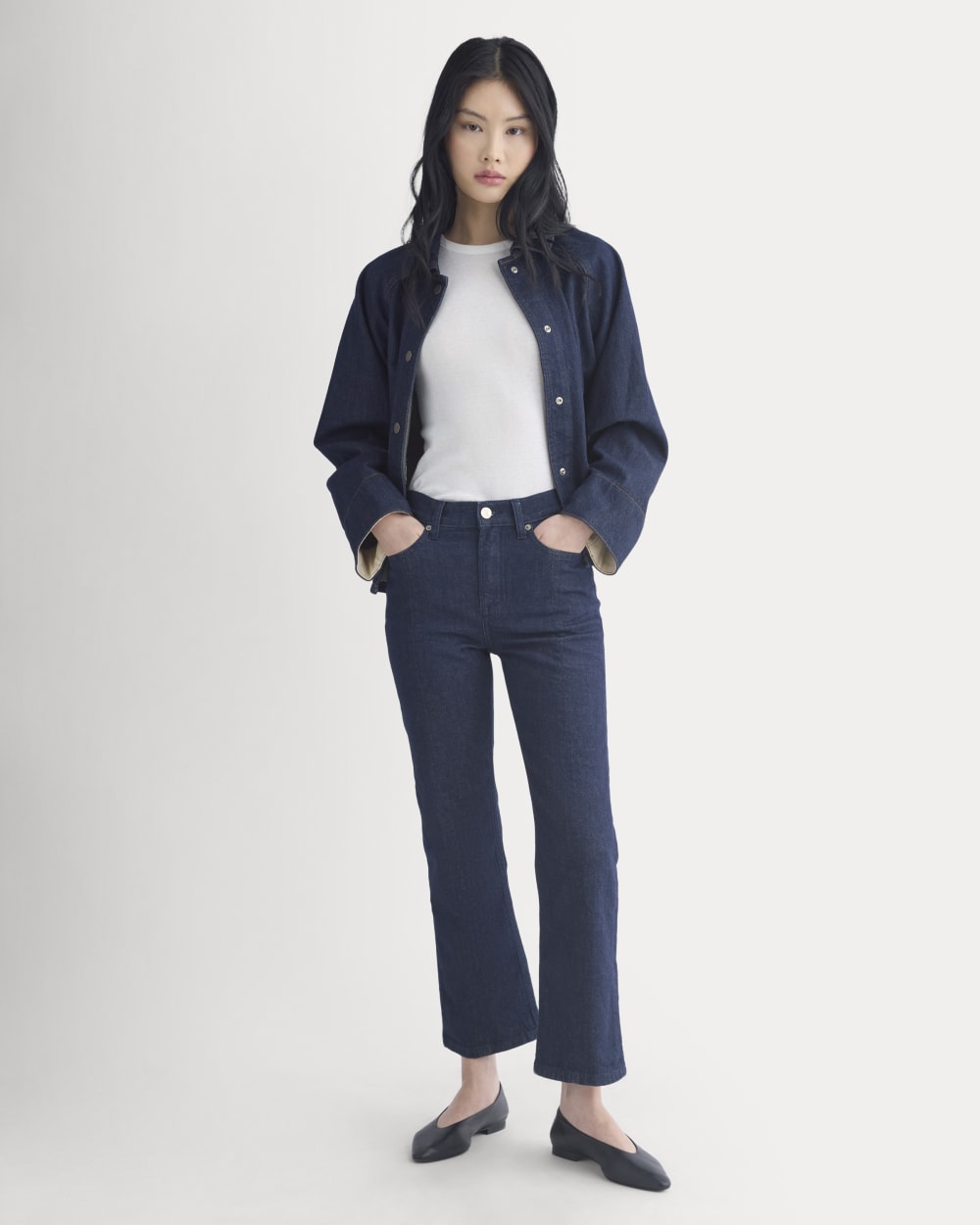 High-Rise Kick Flare Jean | Tungsten Rinse - Image 3