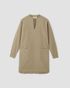 Alternative view of The Long-Sleeve Utility Mini Dress | Trench Coat Khaki