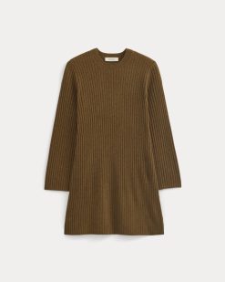 Alternative view of Cashmere Long-Sleeve Mini Dress | Heathered Toffee