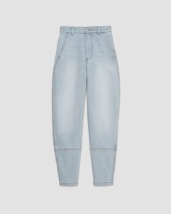 Alternative view of The Utility Barrel Jean | Fog | Regular