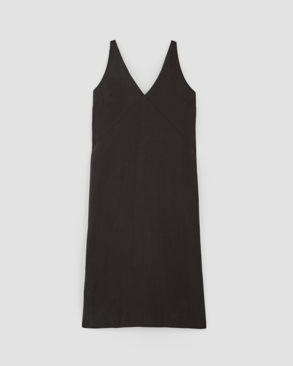 The TENCEL™ Midi Slip Dress | Black - Image 2