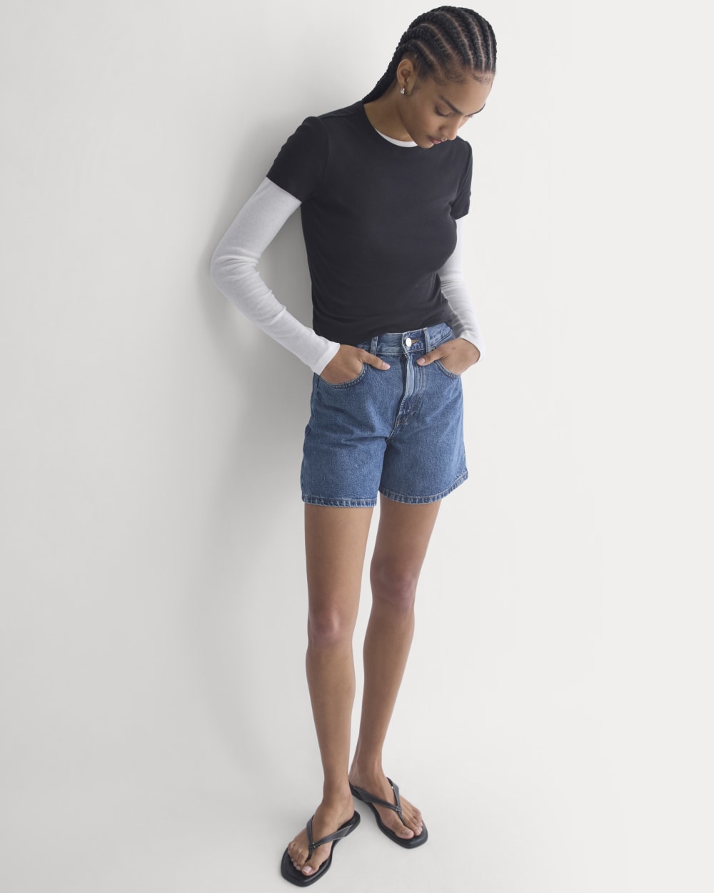 Way-High® A-Line Denim Short | Ocean - Image 4
