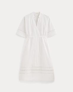 Alternative view of The Lace Trim Caftan Dress | White