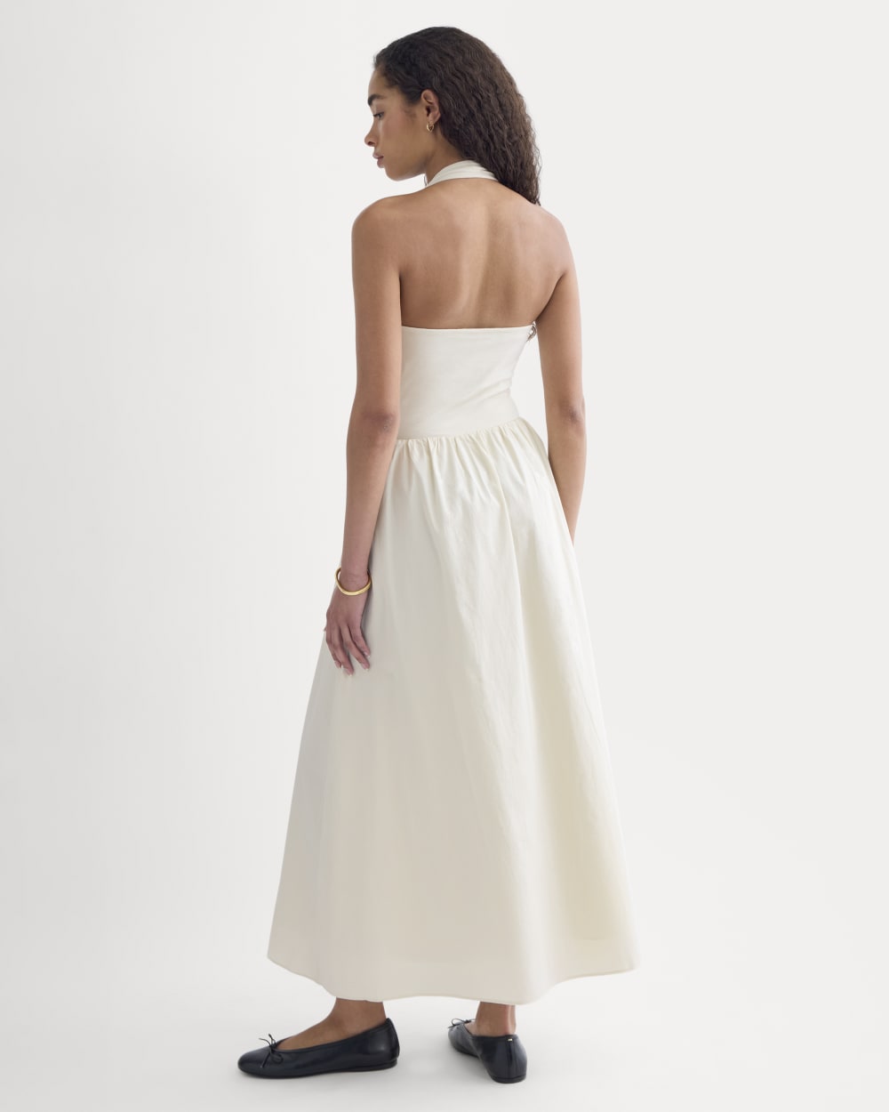 Halter Dress in Ultrasoft Cotton | Birch - Image 5