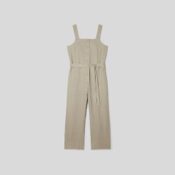 Alternative view of The Linen Jumpsuit | Seagrass