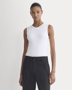 Tissue Layered Tank | White