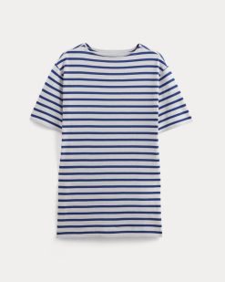Alternative view of The Mariner Dress | Bone / Mazarine Blue
