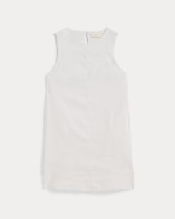 Alternative view of The Shift Dress in Stretch Linen | White