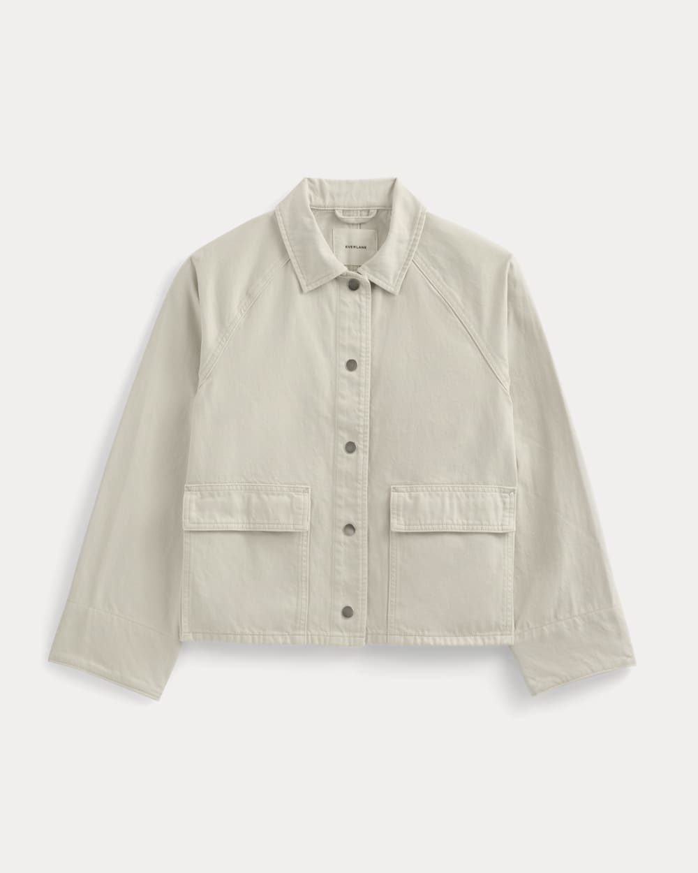 Cropped Denim Jacket | Garment-Dyed Sand - Image 2