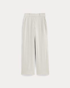 Alternative view of The Wide-Leg Pant in Stretch Linen | Natural Chambray