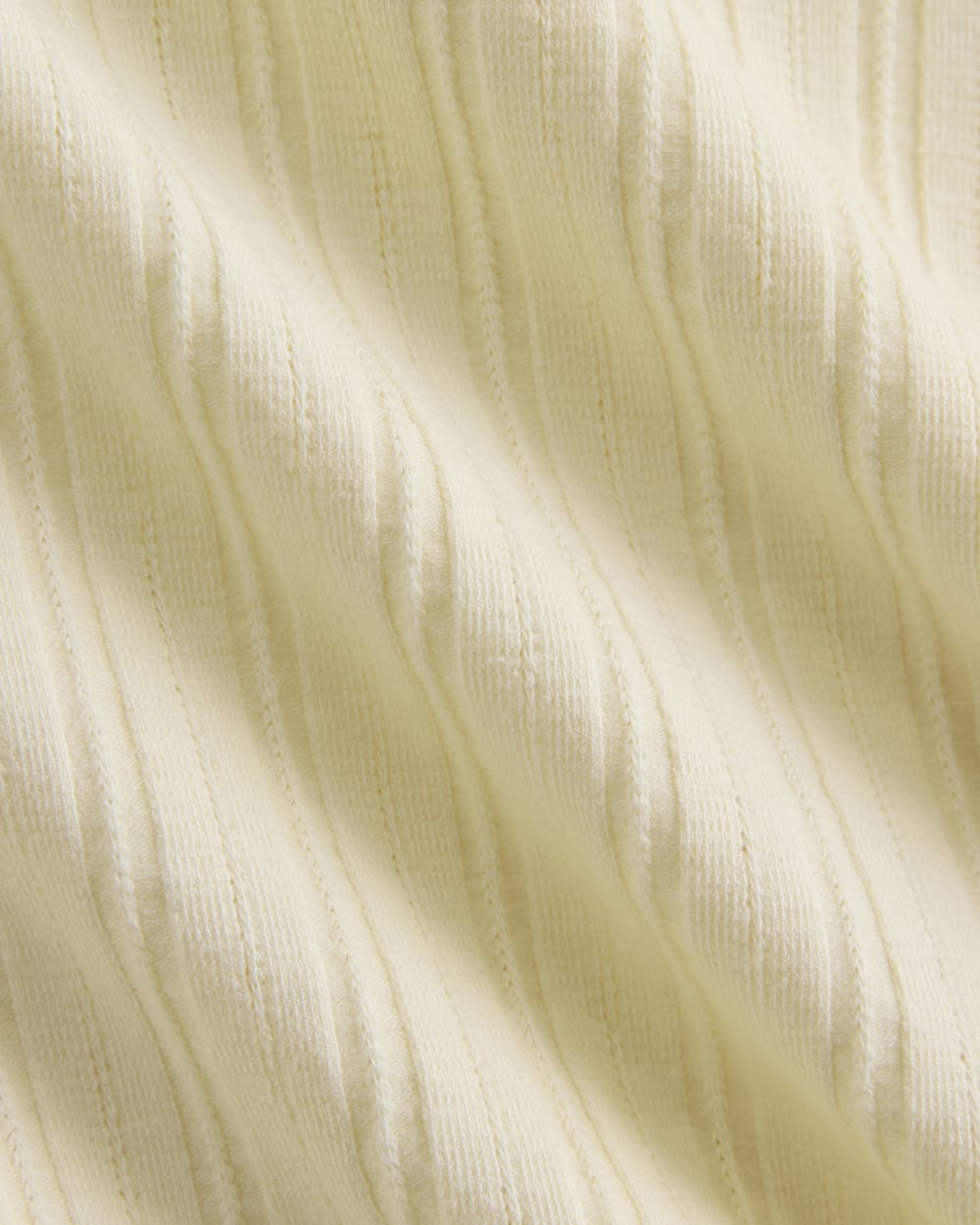 Scoop-Neck Tank in Pointelle | Lemon Icing - Image 7