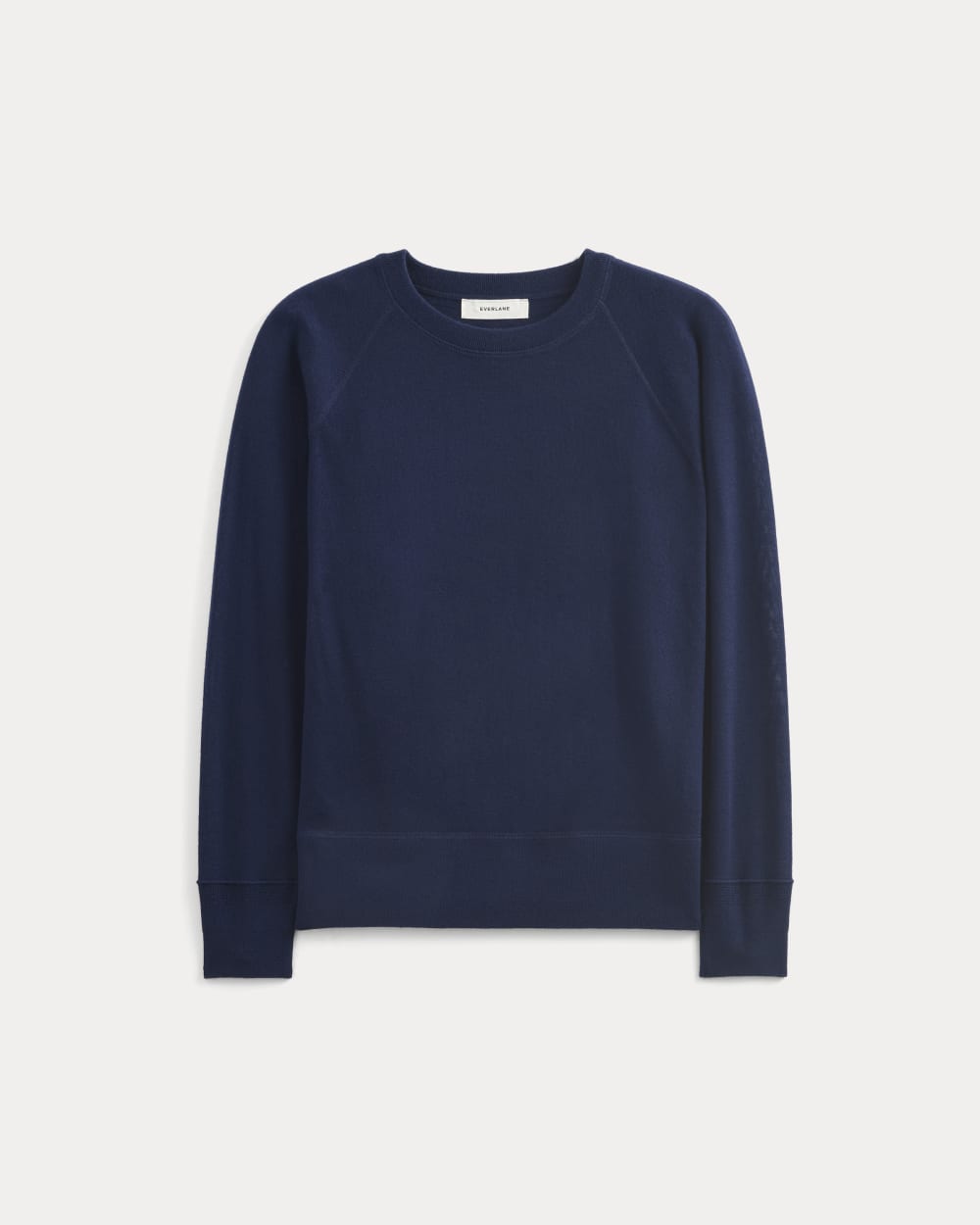 Raglan Sweater in Ultrasoft Merino | Rich Navy - Image 2