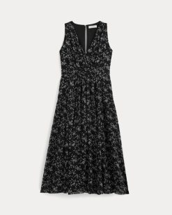 Alternative view of Maxi Dress in Silk Georgette | Floral/Black