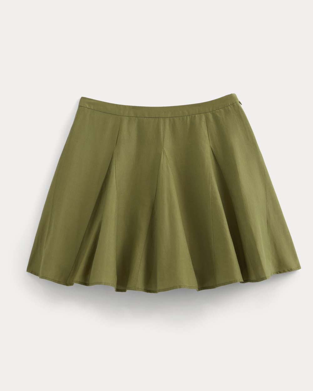 Godet Mini Skirt in Cotton Silk | Mayfly - Image 2
